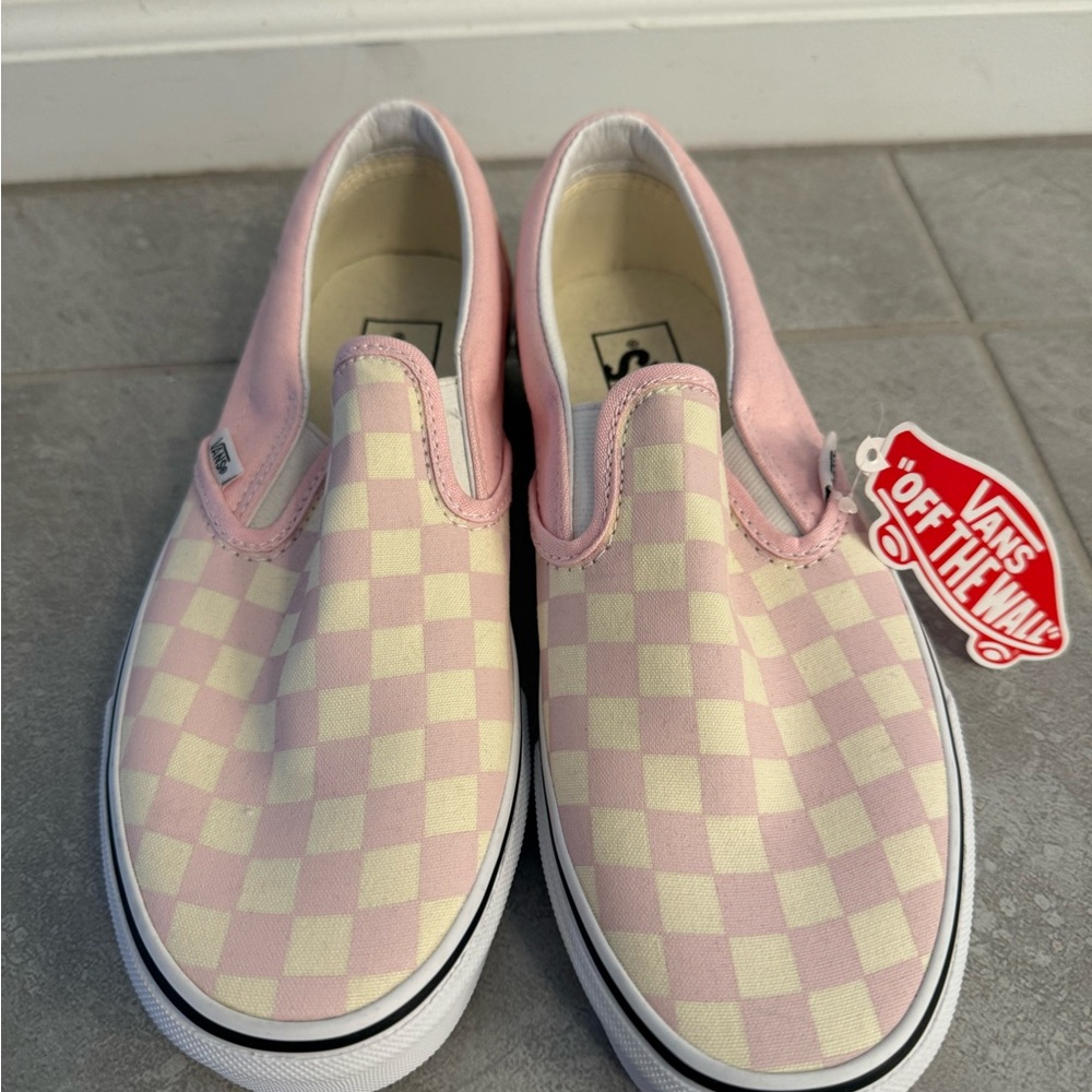 Vans Pink and Cream Sneakers